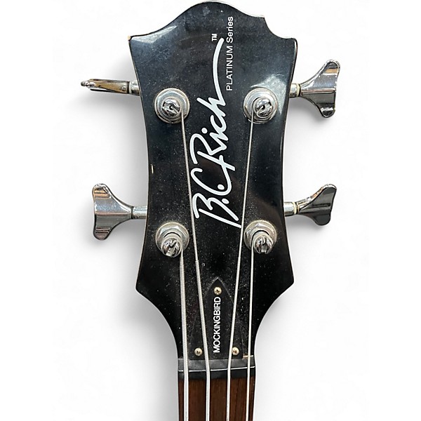Used B.C. Rich Mockingbird Bass (made in korea) Black Electric Bass Guitar
