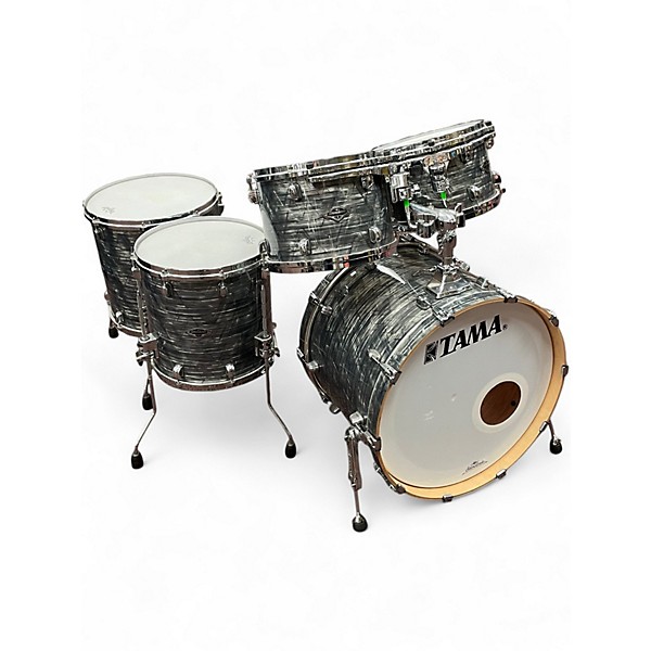 Used TAMA 5 Piece Starclassic bubinga charcoal onyx Drum Kit