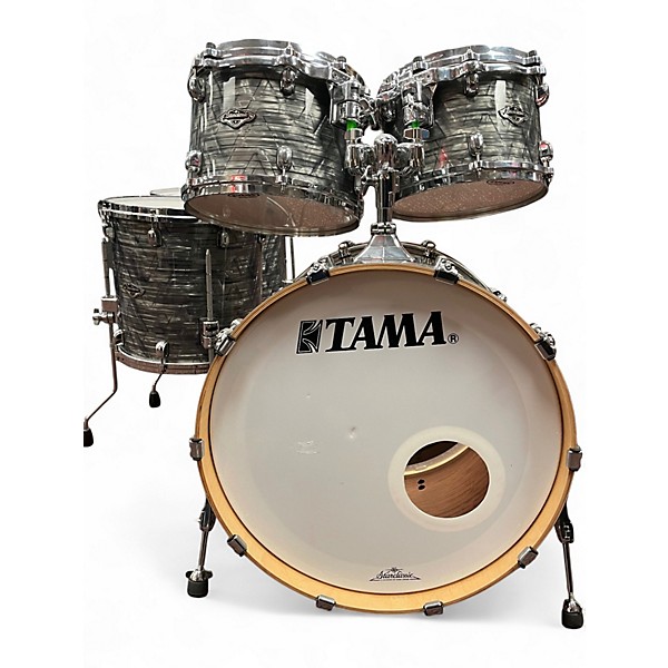 Used TAMA 5 Piece Starclassic bubinga charcoal onyx Drum Kit