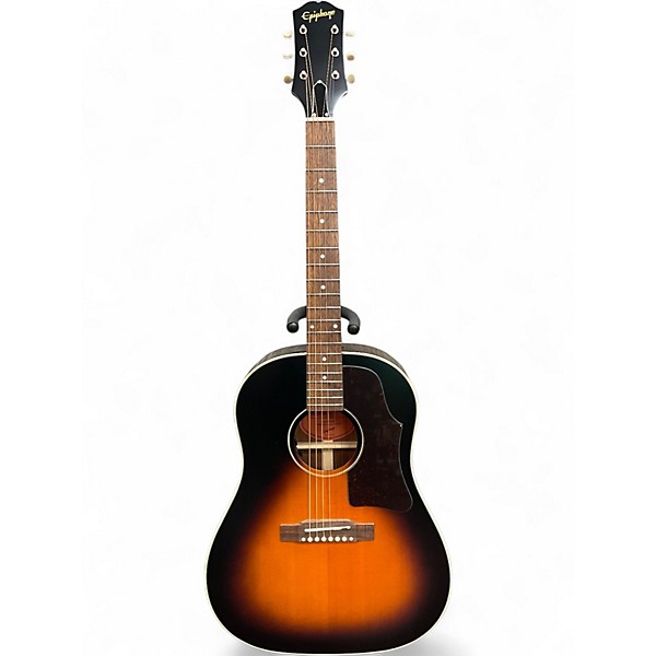 Used Epiphone J-45 Inspired by Gibson aged vintage sunburst Acoustic Electric Guitar