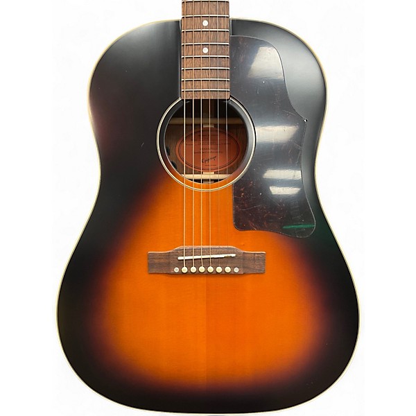 Used Epiphone J-45 Inspired by Gibson aged vintage sunburst Acoustic Electric Guitar