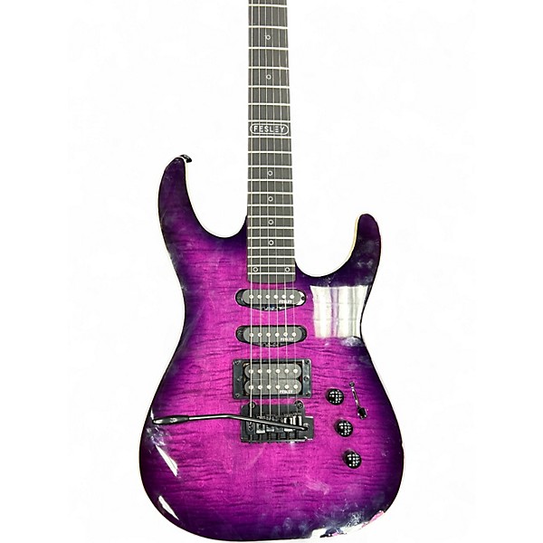 Used Fesley DELUXE EDITION PURPLE BURST Solid Body Electric Guitar