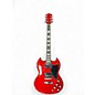 Used Leo Jaymz DOUBLE CUT STANDARD Cherry Solid Body Electric Guitar thumbnail