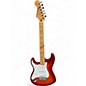 Used 2017 Fender Standard Stratocaster Plus Top Left Handed Aged Cherry Burst Electric Guitar thumbnail