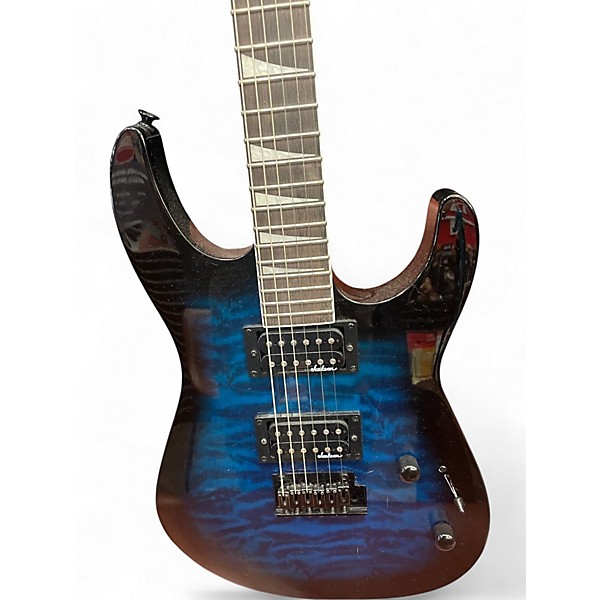 Used Jackson JS20 TRANS GREEN QUILT Solid Body Electric Guitar