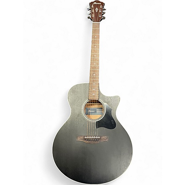 Used Ibanez AE140 Black Acoustic Electric Guitar