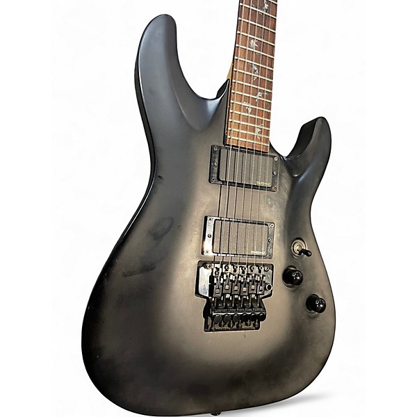 Used Schecter Guitar Research DAMIEN FR Flat Black Solid Body Electric Guitar
