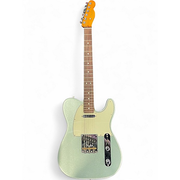 Used Fender American Professional II Telecaster Mystic Surf Green Solid Body Electric Guitar