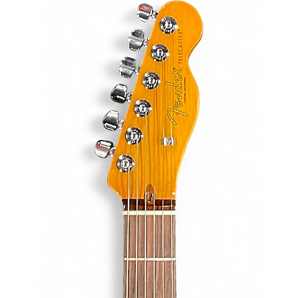 Used Fender American Professional II Telecaster Mystic Surf Green Solid Body Electric Guitar