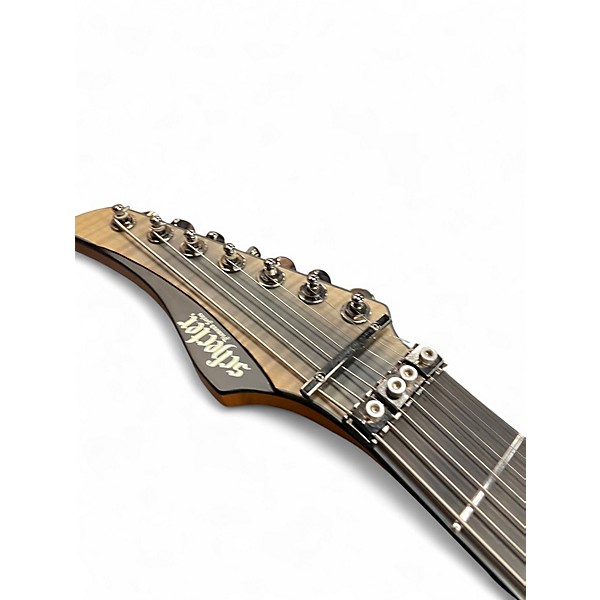 Used Schecter Guitar Research Banshee Mach 7 FR S FALLOUT BURST Solid Body Electric Guitar
