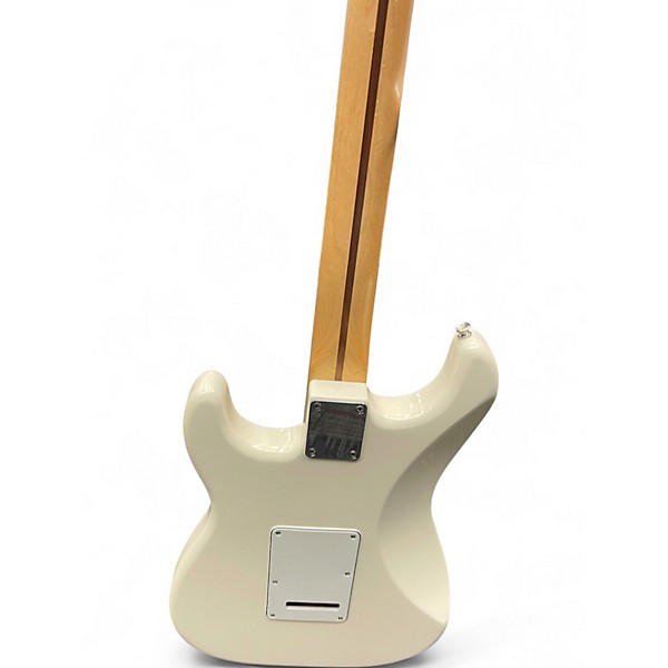 Used Fender Standard Stratocaster Antique White Solid Body Electric Guitar