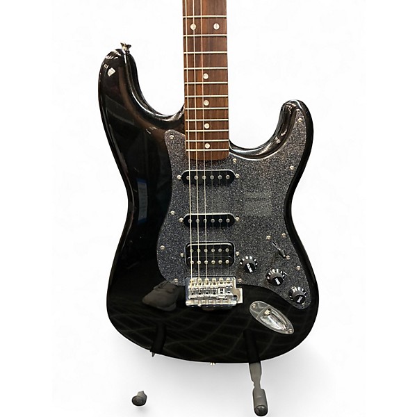 Used Squier Affinity Stratocaster Black Sparkle Solid Body Electric Guitar