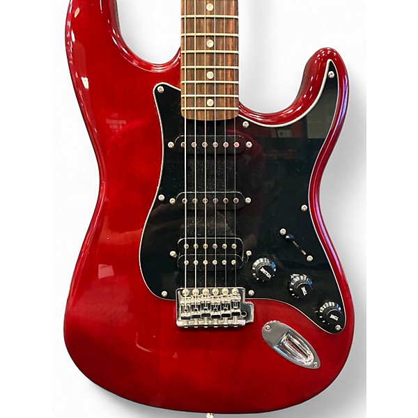 Used Squier Affinity Stratocaster Wine Red Solid Body Electric Guitar