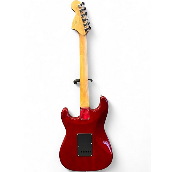 Used Squier Affinity Stratocaster Wine Red Solid Body Electric Guitar