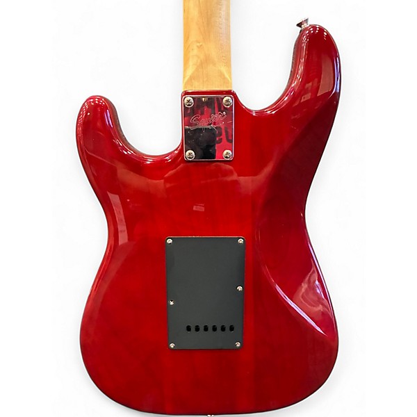 Used Squier Affinity Stratocaster Wine Red Solid Body Electric Guitar