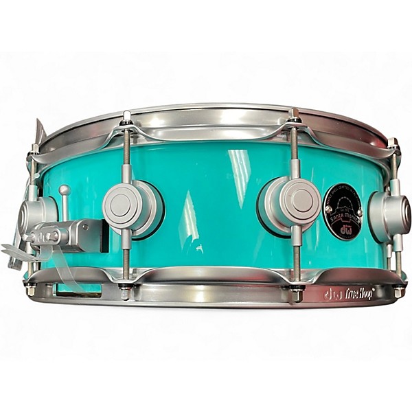 Used DW 14in Santa Monica Snare Turquoise Drum
