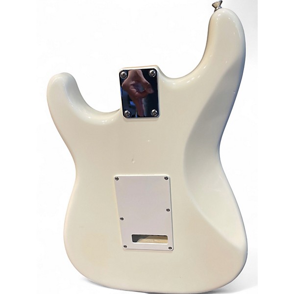 Vintage 1989 Squier Standard Stratocaster Olympic White Solid Body Electric Guitar