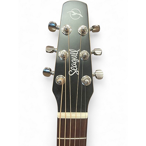Used Seagull S6 Classic Black A/E Black Acoustic Guitar