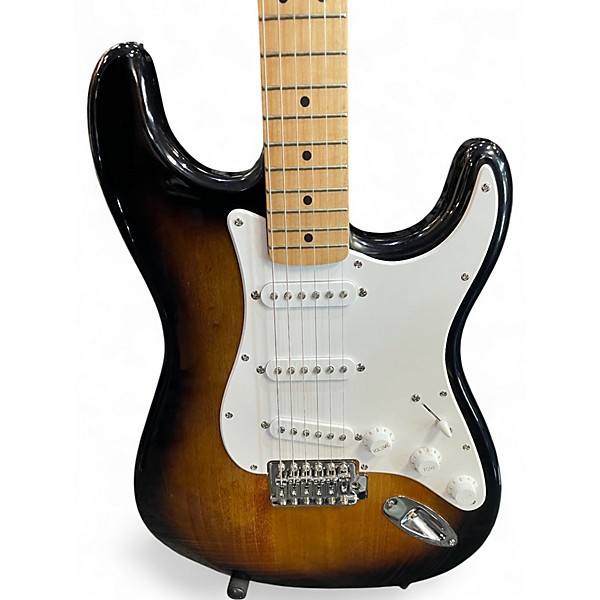 Used Squier Standard Stratocaster 2 Color Sunburst Solid Body Electric Guitar