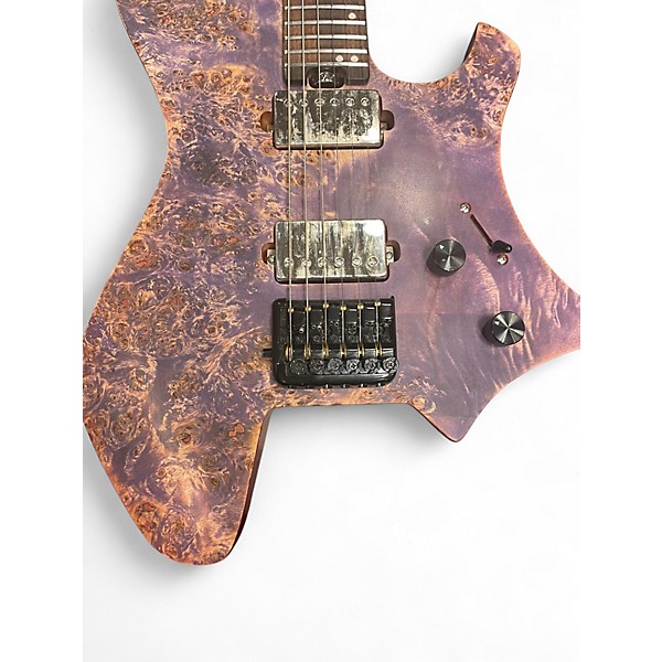 Used Eart GW2 Purple Solid Body Electric Guitar