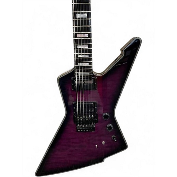 Used Schecter Guitar Research E1 FRS Trans Purple Solid Body Electric Guitar