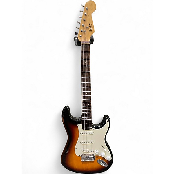 Used Squier Bullet Stratocaster 2 Tone Sunburst Solid Body Electric Guitar