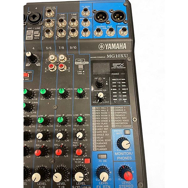 Used Yamaha MG10XU 10 Channel Mixer with Effects Unpowered Mixer