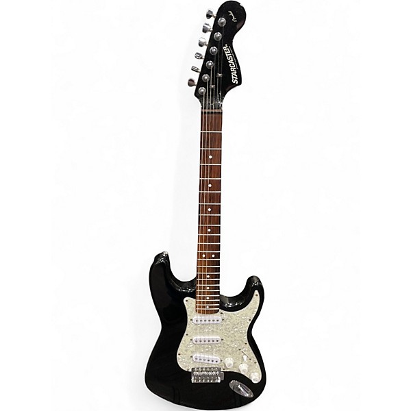 Used Fender STARCASTER STRATOCASTER Black Solid Body Electric Guitar