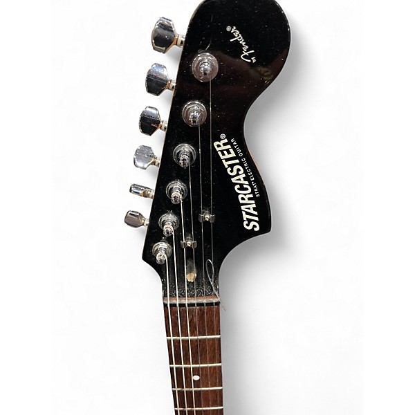 Used Fender STARCASTER STRATOCASTER Black Solid Body Electric Guitar