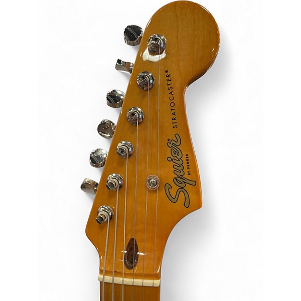 Used Squier Classic Vibe 1950S Stratocaster Candy Apple Red Solid Body Electric Guitar