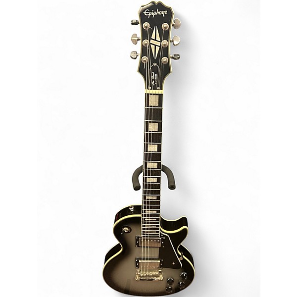 Used Epiphone Les Paul Custom Silverburst Solid Body Electric Guitar