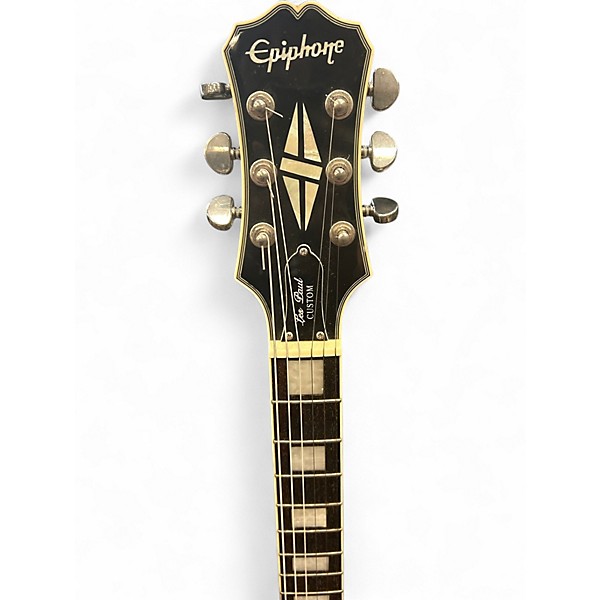 Used Epiphone Les Paul Custom Silverburst Solid Body Electric Guitar
