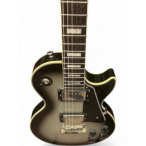 Used Epiphone Les Paul Custom Silverburst Solid Body Electric Guitar