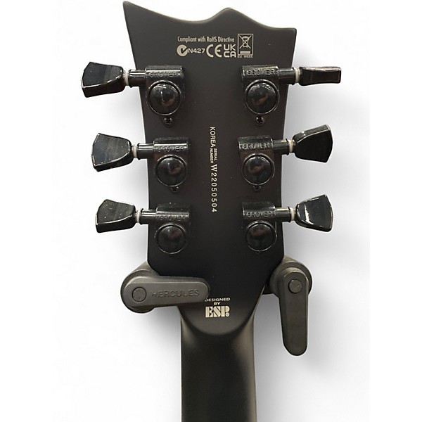 Used ESP LTD Black Metal Black Solid Body Electric Guitar