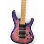 Used Ibanez S470DXQM Trans Purple Solid Body Electric Guitar