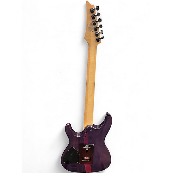 Used Ibanez S470DXQM Trans Purple Solid Body Electric Guitar