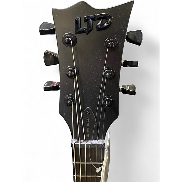 Used ESP LTD EC Black Metal Black Solid Body Electric Guitar
