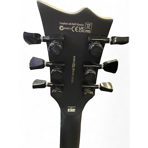 Used ESP LTD EC Black Metal Black Solid Body Electric Guitar