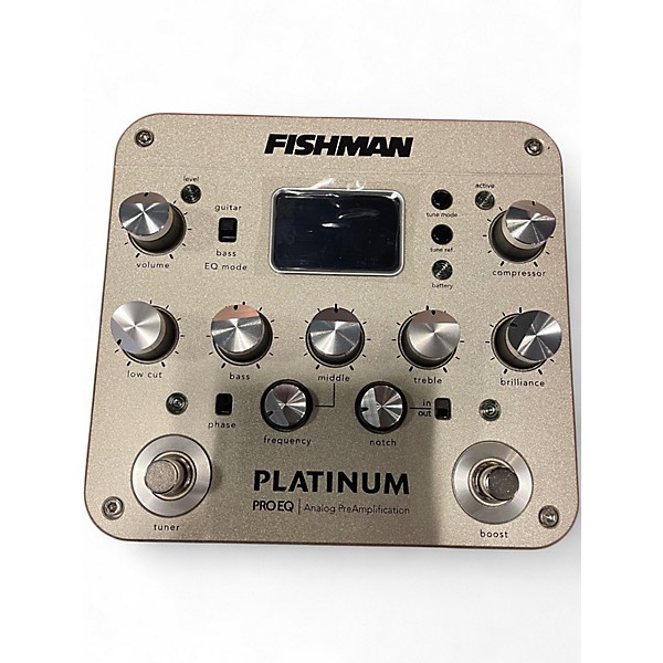 Used Fishman PROPLT101 Platinum EQ Pre With DI Acoustic Guitar Pickup