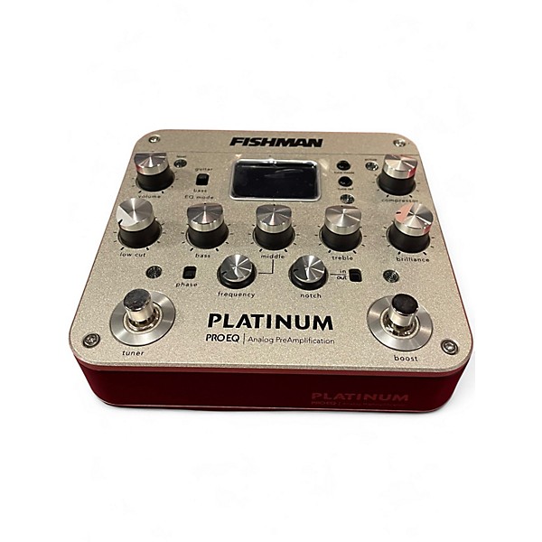 Used Fishman PROPLT101 Platinum EQ Pre With DI Acoustic Guitar Pickup