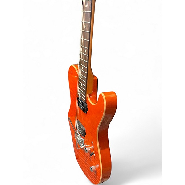 Used Suhr OSO Short-Scale Trans Orange Solid Body Electric Guitar