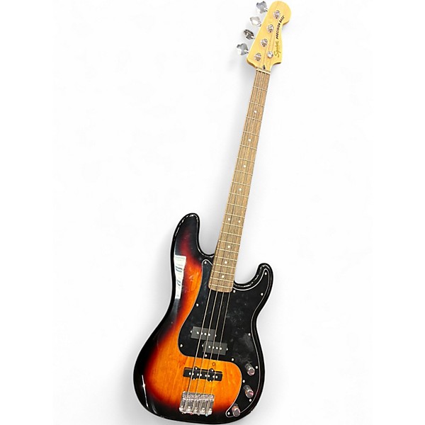 Used Squier Affinity Precision Bass 2 Color Sunburst Electric Bass Guitar