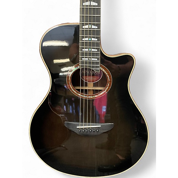 Used Yamaha APX1200 Black Acoustic Electric Guitar