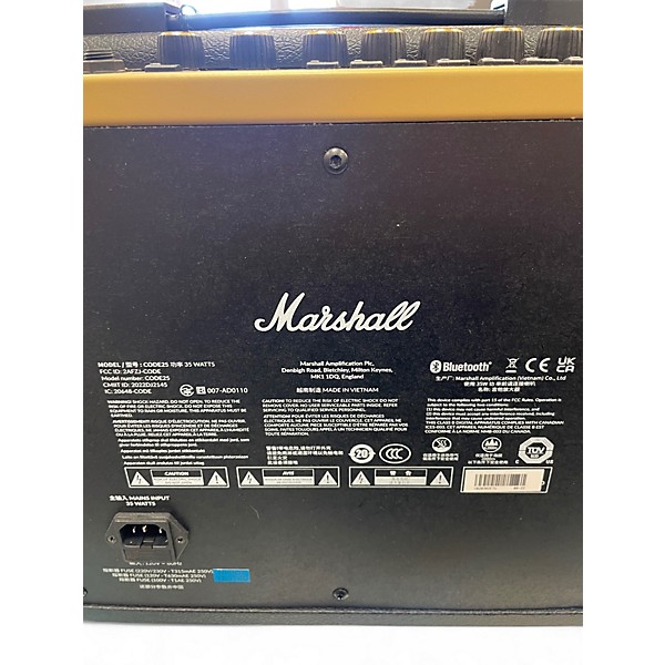 Used Marshall CODE 25W 1x10 Guitar Combo Amp