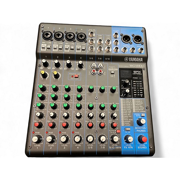 Used Yamaha MG10XU 10 Channel Mixer with Effects Unpowered Mixer