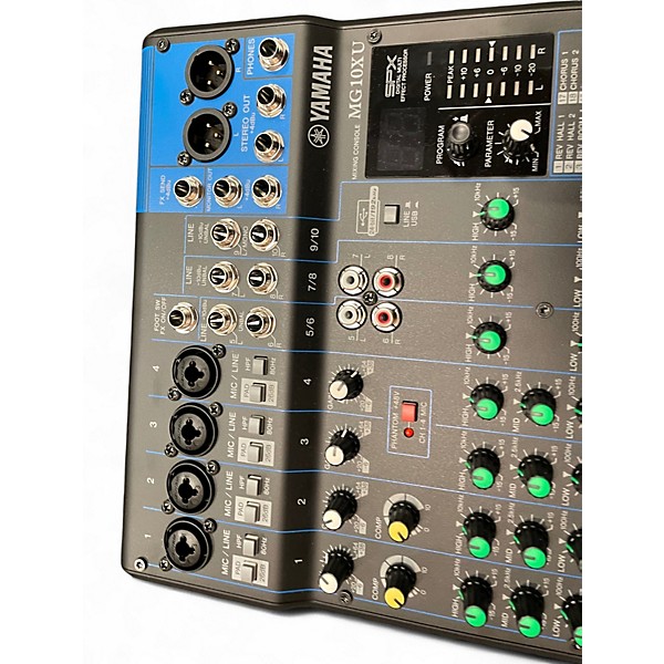 Used Yamaha MG10XU 10 Channel Mixer with Effects Unpowered Mixer