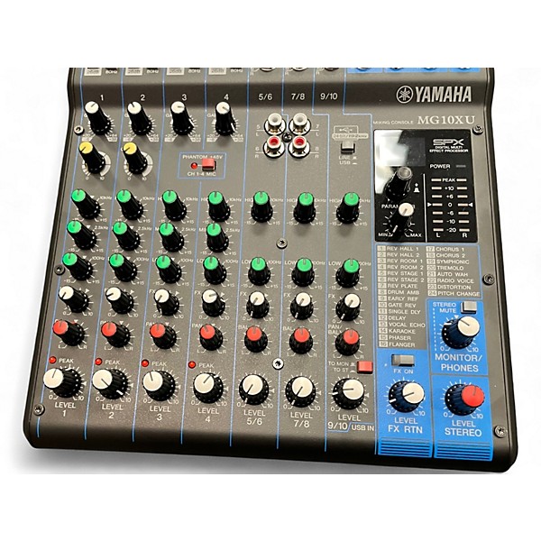 Used Yamaha MG10XU 10 Channel Mixer with Effects Unpowered Mixer