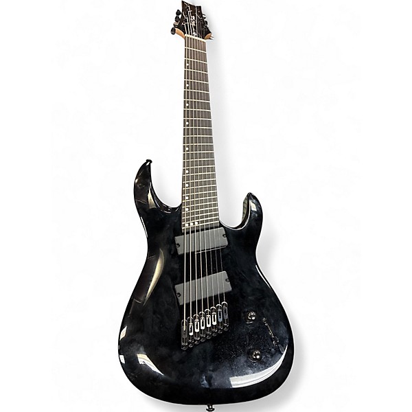 Used Harley Benton eight string Black Solid Body Electric Guitar
