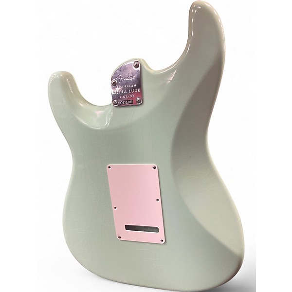 Used Fender AMERICAN ULTRA LUX VINTAGE STRATOCASTER Surf Green Solid Body Electric Guitar