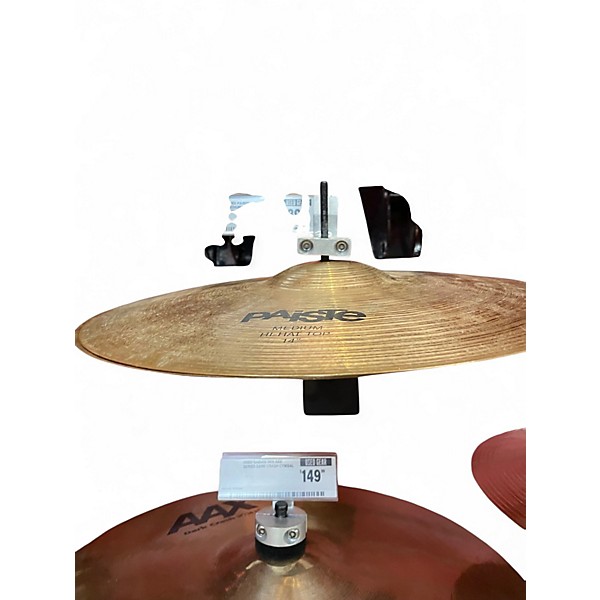 Used Paiste 14in Alpha Medium Hi Hat Pair Cymbal